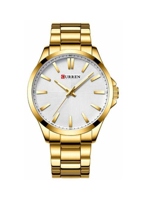 Men's Water Resistant Analog Watch 8322 - 44 mm - Gold