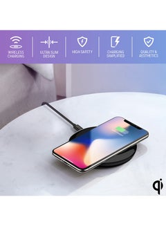 Honeywell Zest S Wireless Charger, QI Certified, Fast Charging, 10W Wireless Mobile Phone Charger, Compatible with iPhone 14/13/12/11/X/8, Galaxy S22/S21/S20/Note20 & all QI enabled smartphones Black  - Image 3