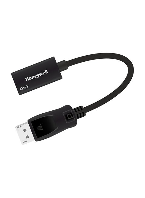 Display Port to HDMI Adapter, 4K 3D Resolution With Surround Sound Audio Support, Male-Female Adapter, Compatible With LED Displays, Laptop, Gaming Console, Projector Black