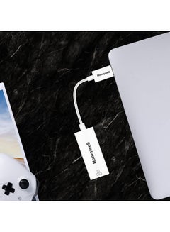 هوني ويل محول إيثرنت عالي السرعة من النوع C إلى RJ45 جيجابت، مع سرعات شبكة LAN تبلغ 10/100/1000 ميجابايت في الثانية، متوافق عالميًا مع جميع أجهزة MacBooks من النوع C وأجهزة الكمبيوتر المحمولة وأجهزة الكمبيوتر الشخصية وأجهزة Xbox وPS5 والأجهزة اللوحية وما إلى ذلك.  - Image 4