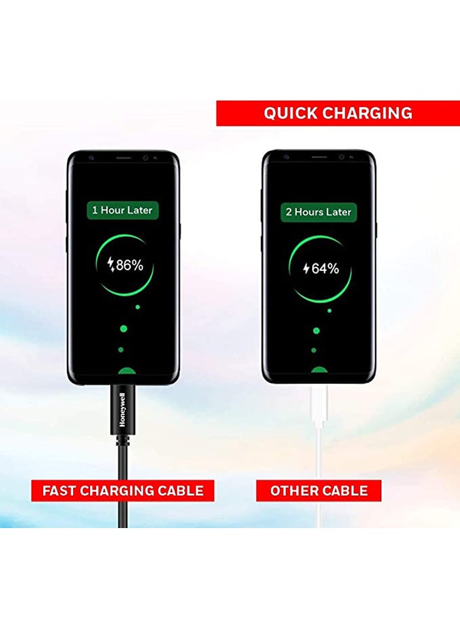 هوني ويل كابل USB 2.0 إلى Type C بطول 1.2 متر - (غير مضفر) - Image 3