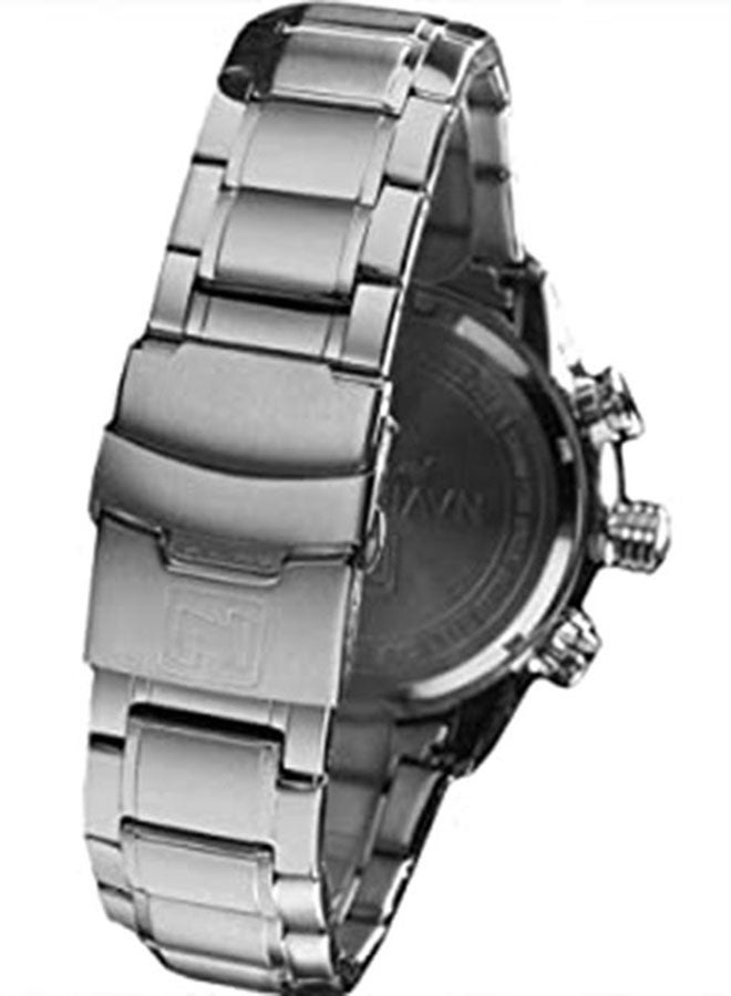 NAVIFORCE - Men's Water Resistant Analog-Digital Watch NF9093 - 48 mm - Silver - Image 1