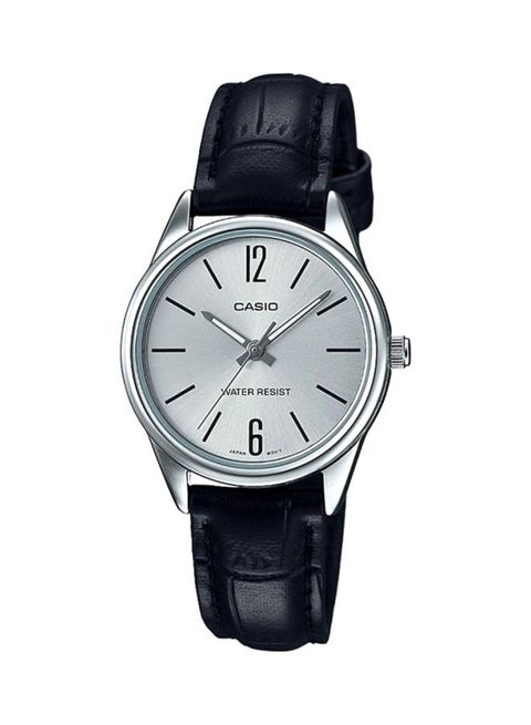 Women's Dress Water Resistant Analog Watch LTP-V005L-7BUDF - 28 mm - Black