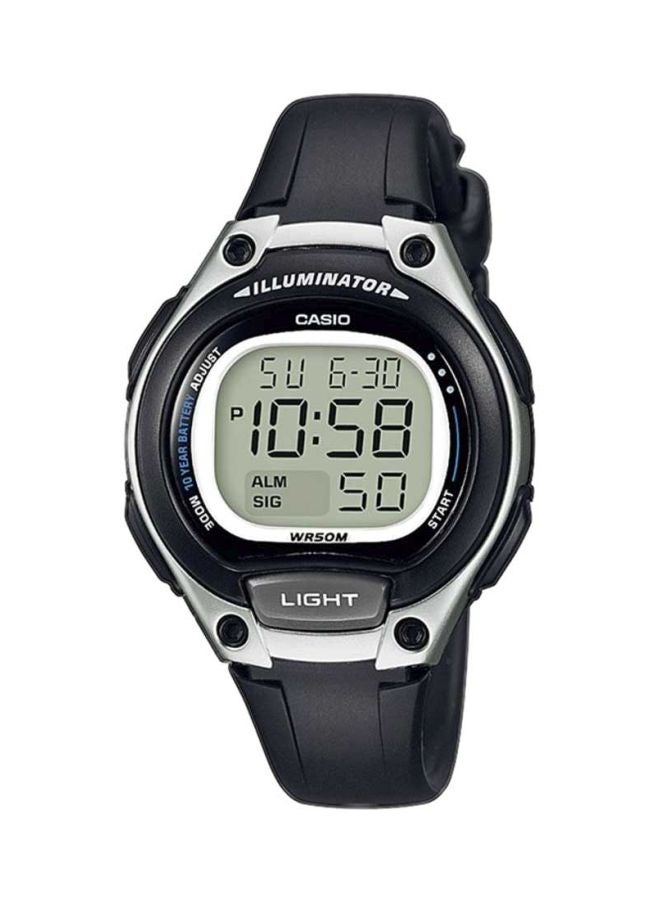 CASIO - Women's Water Resistant Digital Watch LW-203-1AVDF - 35 mm - Black - Image 1