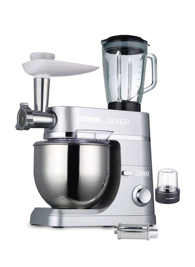 Jano 5-In-1 Stand Mixer 1200W 7.0 L 1200.0 W E02217 Silver  - Image 1