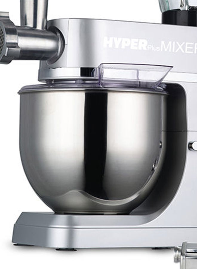 Jano 5-In-1 Stand Mixer 1200W 7.0 L 1200.0 W E02217 Silver  - Image 4