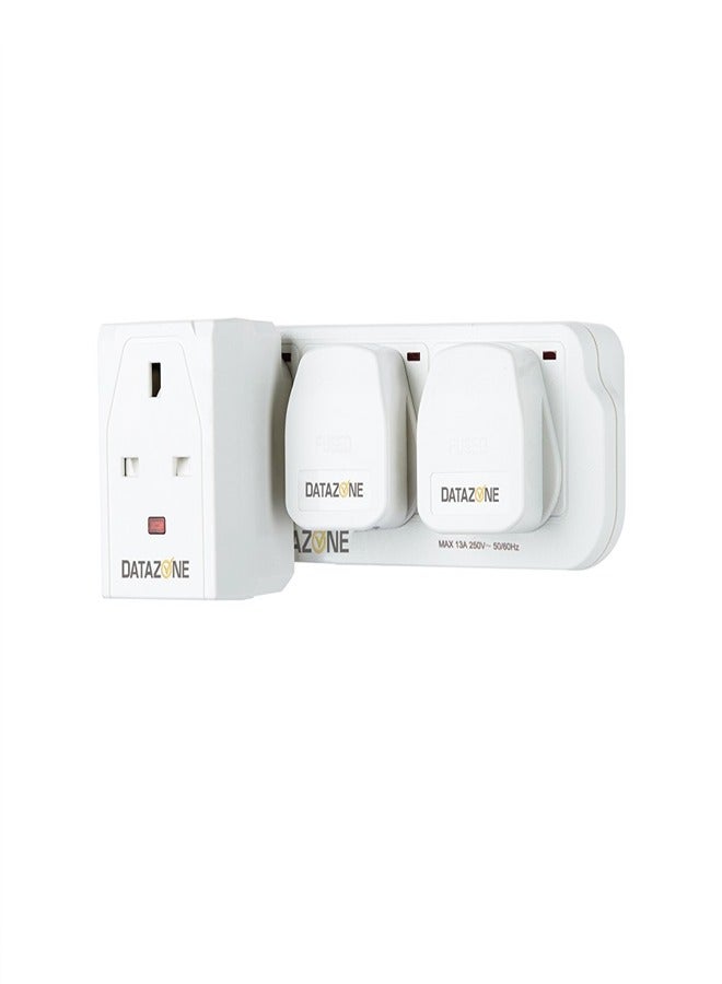داتا زون محوّل طاقة DZ-PS-03 أبيض 12سم - Image 3
