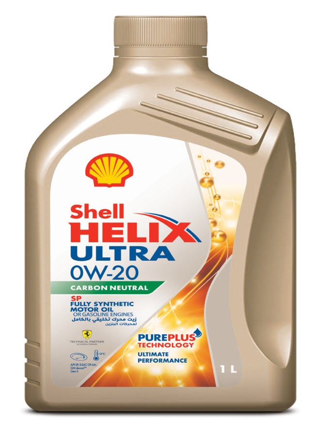 Shell - Helix Ultra 0W-20 SP Plus Fully Synthetic Motor Oil (12 X 1 Litre Carton) - Image 1