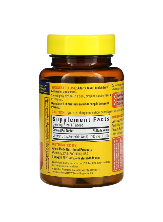 Nature Made Time Release C With Rose Hips - 60 Tablets - Image 2