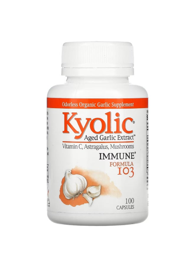 kyolic Aged Garlic Extract Immune Formula 103 - 100 Capsules