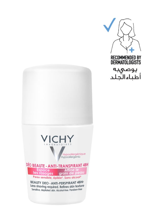 VICHY 48 Hours Anti Perspirant Beauty Deodorant For Women White 50ml  - Image 1