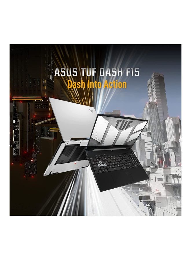 ASUS TUF DASH F15 Gaming FX517ZR-HN028W (Upgraded Version) Laptop With 15.6-Inch Full HD Display, Core i7-12650H Processor/16GB RAM/1TB SSD/6GB Nvidia Geforce RTX 3070 Graphics Card/Winodws 11 Home English/Arabic Off Black  - Image 2