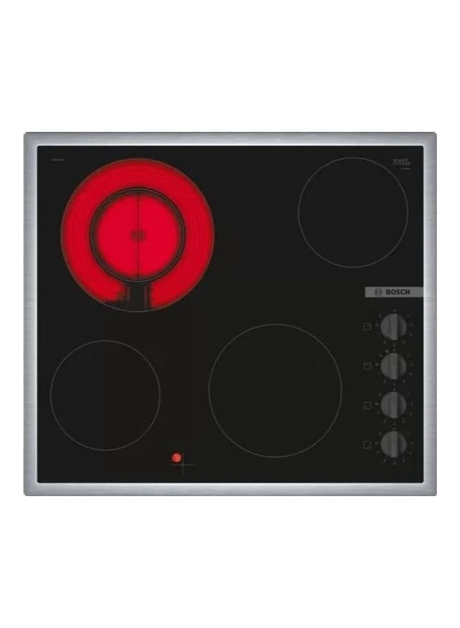 BOSCH 60 Cm Built In Electric Hob With Frame PKF645CA2E Black - Image 1