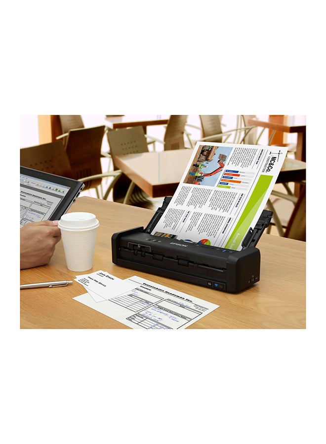 Workforce DS-360W Portable Scanner With Wi-Fi And Battery Black