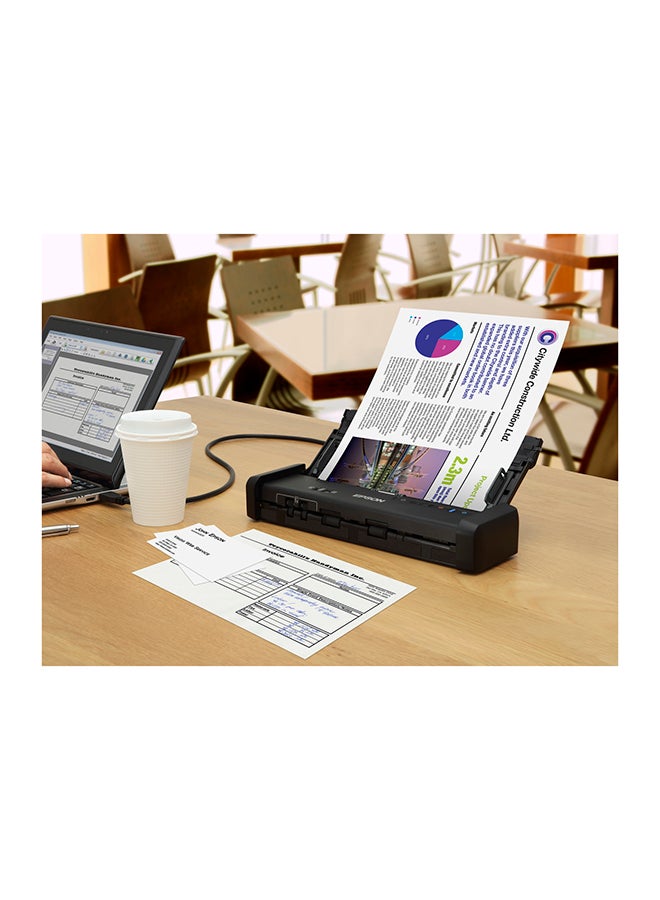 EPSON - Workforce DS-310 Fast Portable Business Scanner With Super Speed USB 3.0 Connectivity Black - Image 1