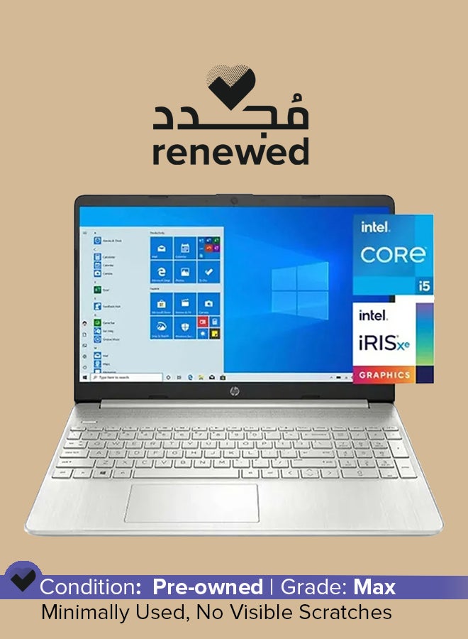 HP Renewed - Laptop With 15.6-Inch FHD Display,11th Gen Core i5-1135G7 Processor/16GB RAM/512GB SSD/Intel Iris Xe Graphics/Windows 11 English/Arabic Silver English/Arabic Silver  - Image 1