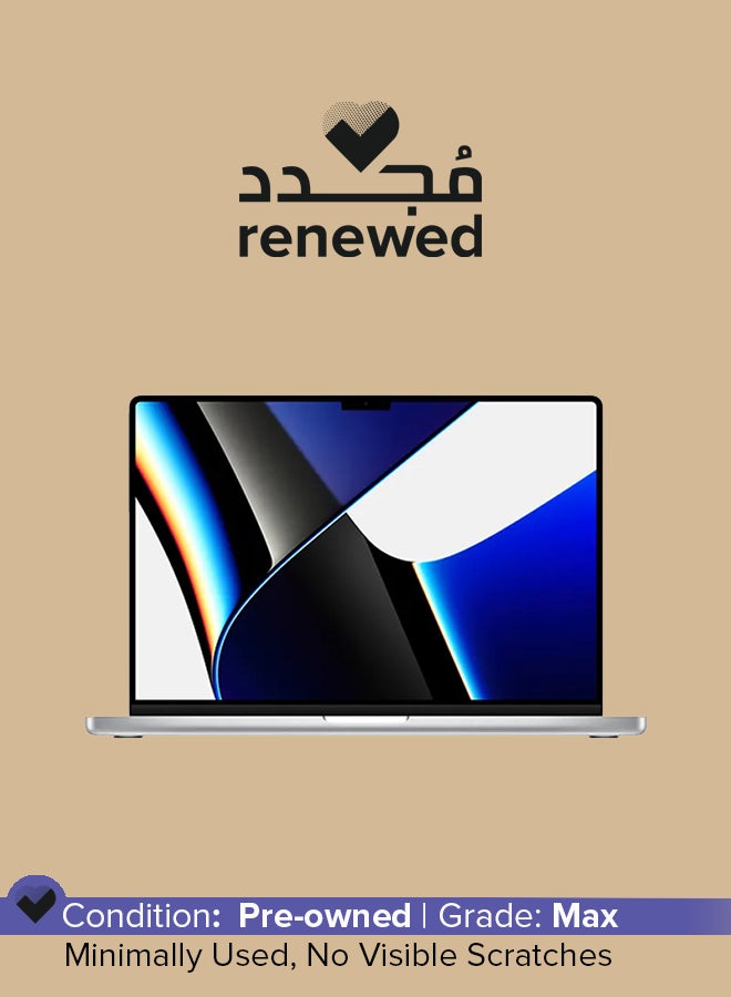 Apple Renewed - MacBook Pro (2021) With 16-Inch Liquid Retina XDR Display,10‑Core CPU/16‑Core GPU/16GB RAM/1TB SSD English Silver  - Image 1