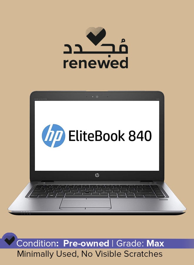 HP - Renewed - Elitebook 840 G3 With 14-Inch Display,Core i5 Processor/8 GB RAM/256 SSD/Intel HD Graphics 520/Windows 10 Silver - Image 1