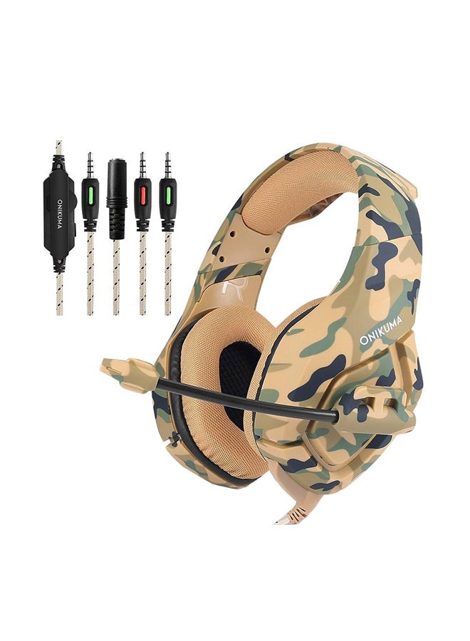 onikuma - Over-Ear Gaming Wired Headset With Microphone For PS4/PS5/XOne/XSeries/NSwitch/PC - Image 1
