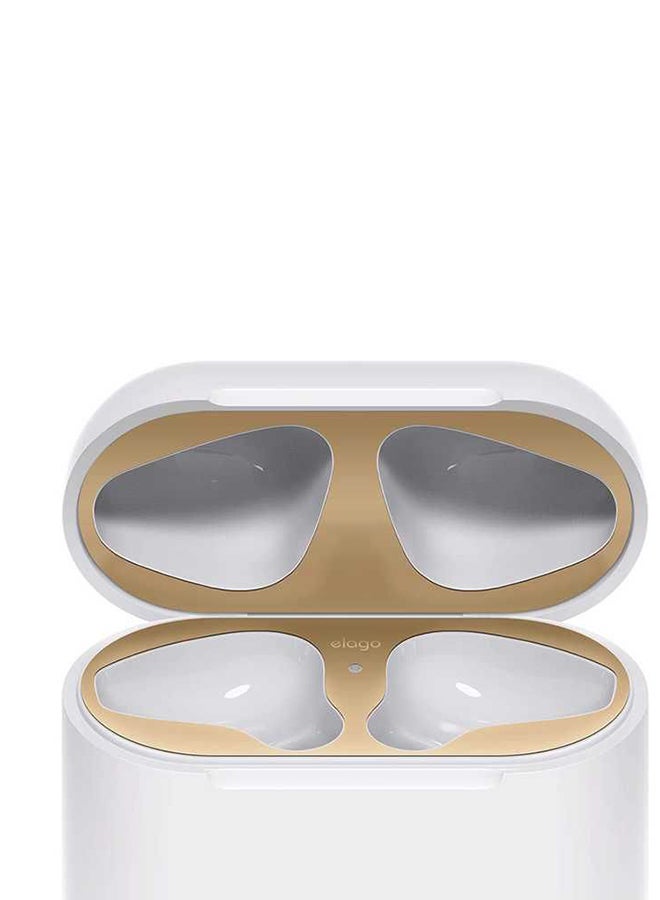 Elago - Set Of 2 Dust Guard For Apple AirPods Gold - Image 1