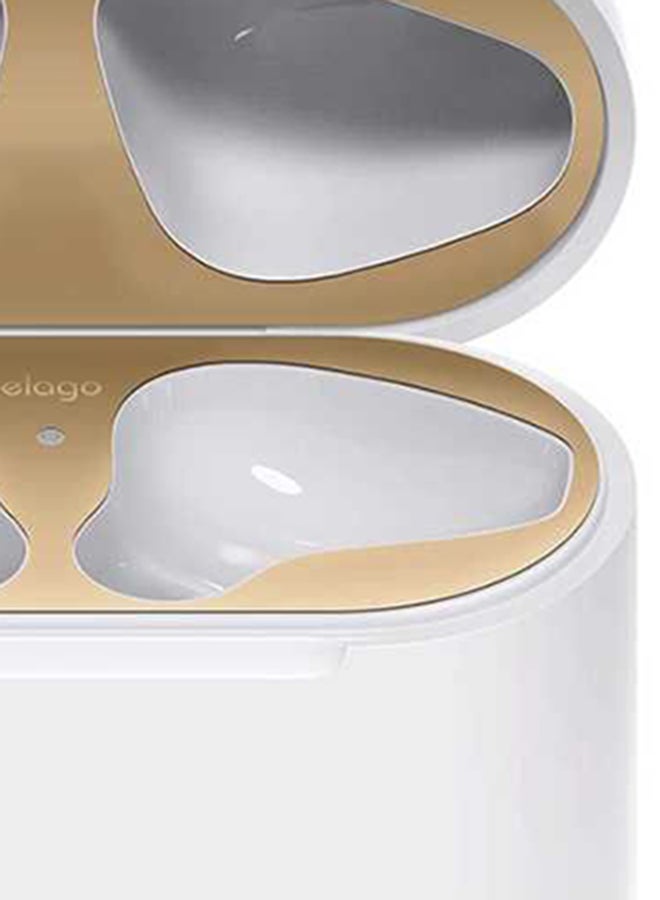 Elago - Set Of 2 Dust Guard For Apple AirPods Gold - Image 1