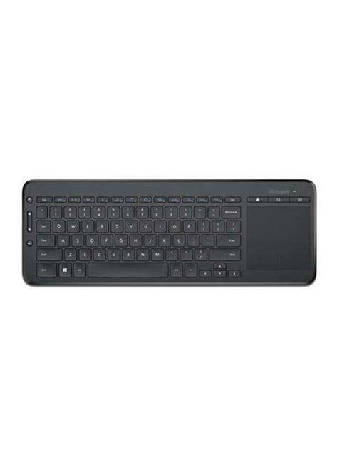 All-In-One Wireless Media Touchpad Keyboard Black