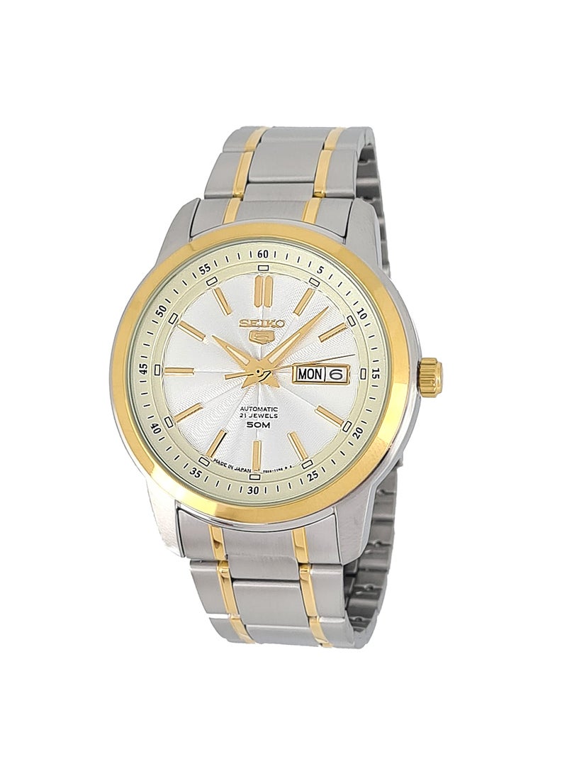 سيكو ساعة يد بعقارب من الستانلس ستيل مقاومة للماء طراز SNKN92J1 للرجال - Image 1