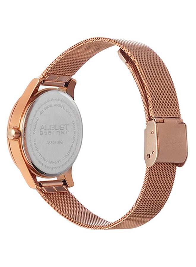 August Steiner - Women's Marquess Stainless Steel Analog Watch AS8094RG - Image 1
