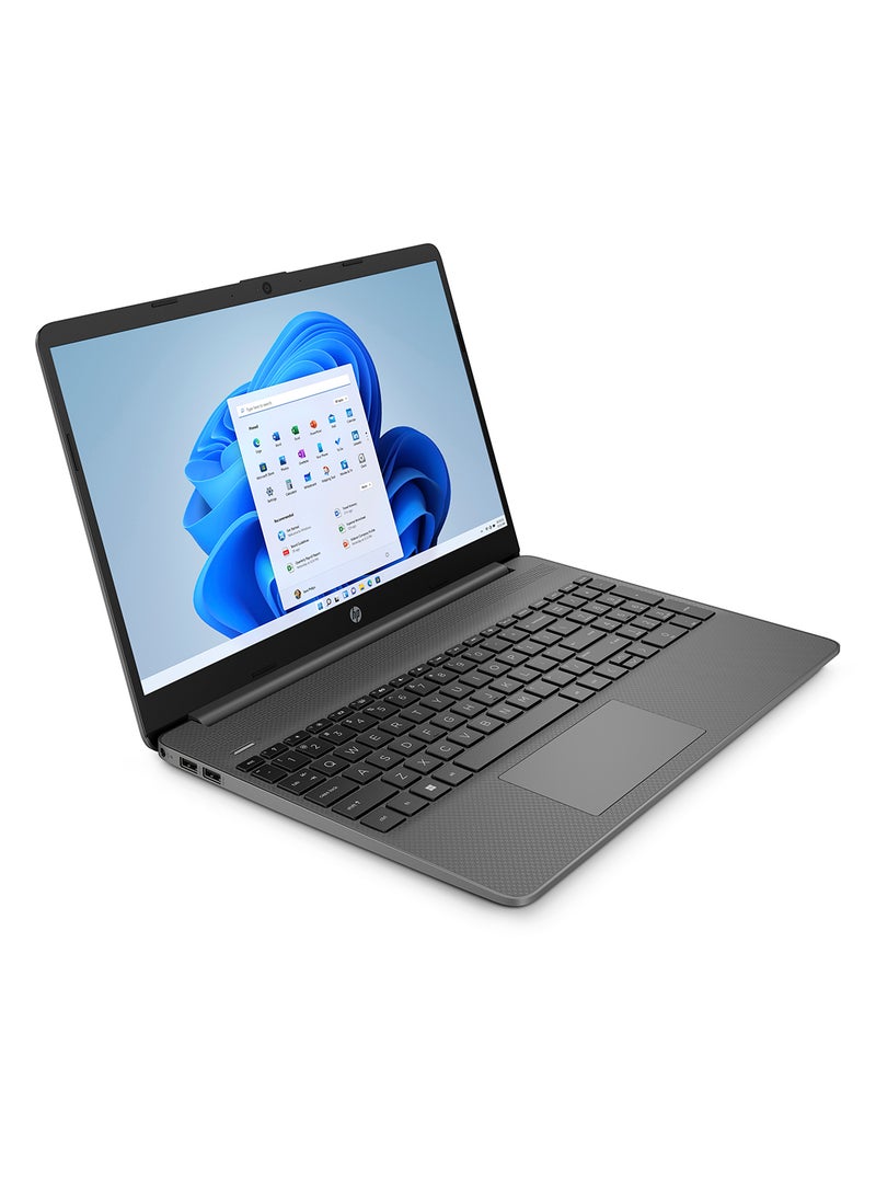 HP - 15s-fq5022nx Laptop With 15.6-Inch FHD Display, Intel Core i3-1215U Processor/8GB RAM/256GB SSD/Intel UHD Graphics/Windows 11 Home in S mode/ English/Arabic Chalkboard Gray - Image 1