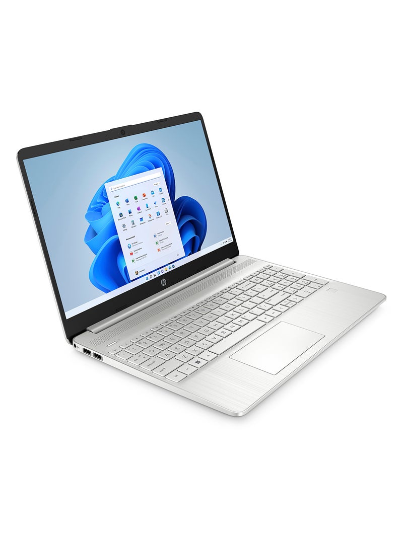 HP - (Upgraded Version) Laptop 15s-fq5000nx With 15.6-Inch FHD Display, Intel Core i7-1255U Processor / 16GB RAM / 512GB SSD / Intel Iris Xáµ‰ Graphics / Windows 11 Home / English/Arabic Natural Silver - Image 1