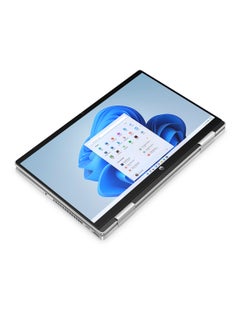 HP Pavilion x360 2-in-1 (Upgraded Version) Laptop 14-ek0005nx With 14-Inch Touch Display, Intel Core i5-1235U Processor / 8GB RAM / 512GB SSD / Intel UHD Graphics / Windows 11 Home / English/Arabic Natural Silver  - Image 5