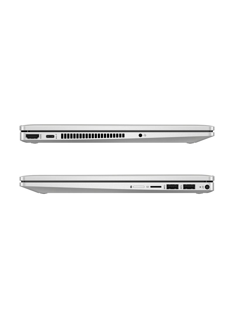 HP - Pavilion x360 2-in-1 (Upgraded Version) Laptop 14-ek0005nx With 14-Inch Touch Display, Intel Core i5-1235U Processor / 8GB RAM / 512GB SSD / Intel UHD Graphics / Windows 11 Home / English/Arabic Natural Silver - Image 1