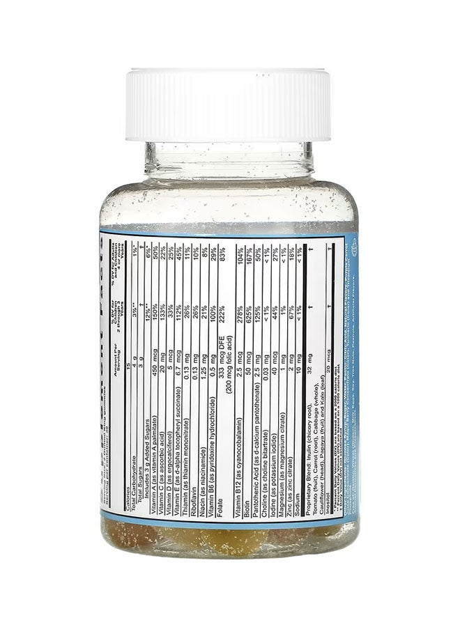 GummiKing MultiVitamin And Mineral With Vegetables Fruits And Fiber Supplement - 60 Gummies  - Image 2
