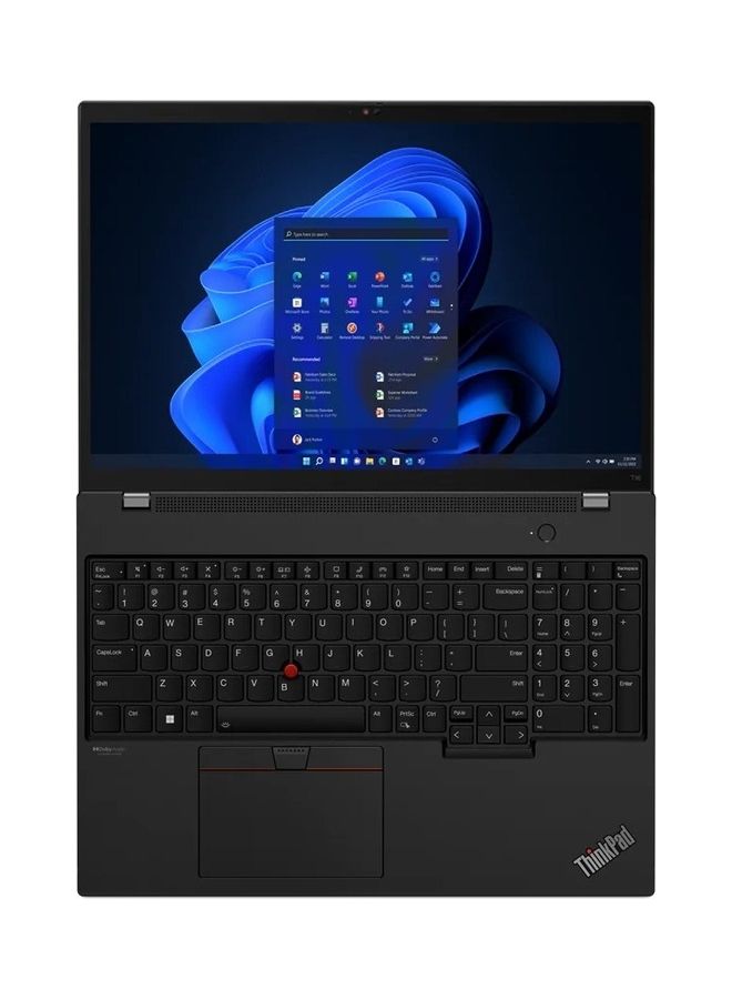 Lenovo (Upgraded Version) T16,i7-1255U,16GB Base DDR4,512GB SSD M.2 2280 NVMe,Integrated,Win 11 Pro 64,16.0" WUXGA AG 300nits,HD RGB Cam,Intel AX211 2x2AX_6E+BT,WWAN Upgradable, Y-SCR,Y-FPR,4 Cell 52.5Whr,65W USB-C 3PIN-UK,BKL / English/Arabic Black - Image 1