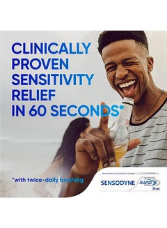 Sensodyne Rapid Action Whitening For Fast Relief, 75ml  - Image 2