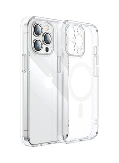 جراب مغناطيسي 14D من Joyroom لهاتف iPhone 14 Plus متوافق مع MagSafe شفاف (JR-14D7)