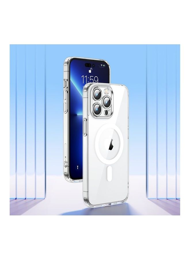 جوي روم - جراب مغناطيسي 14D من Joyroom لهاتف iPhone 14 Plus متوافق مع MagSafe شفاف (JR-14D7) - Image 1