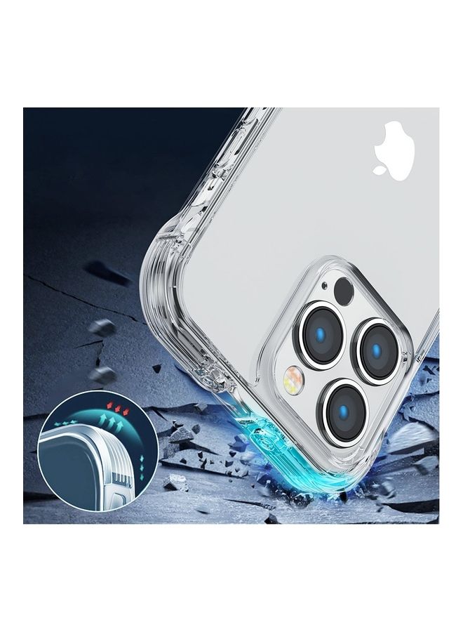 JOYROOM - Joyroom Defender Series Case Cover for iPhone 14 Pro Max Armored Hook Cover Stand (JR-14H4) Clear - Image 1