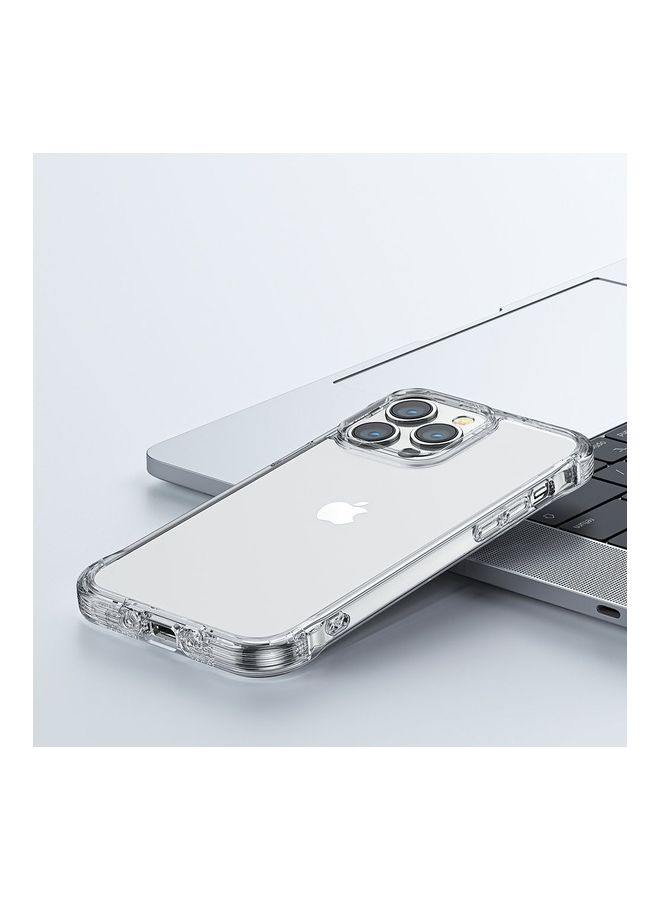 JOYROOM - Joyroom Defender Series Case Cover for iPhone 14 Pro Max Armored Hook Cover Stand (JR-14H4) Clear - Image 1