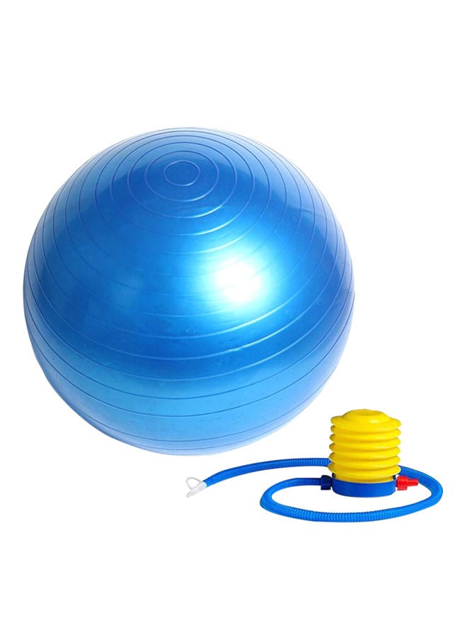 SkyLand Yoga Ball With Air Pump Blue/Yellow 75cm  - Image 1