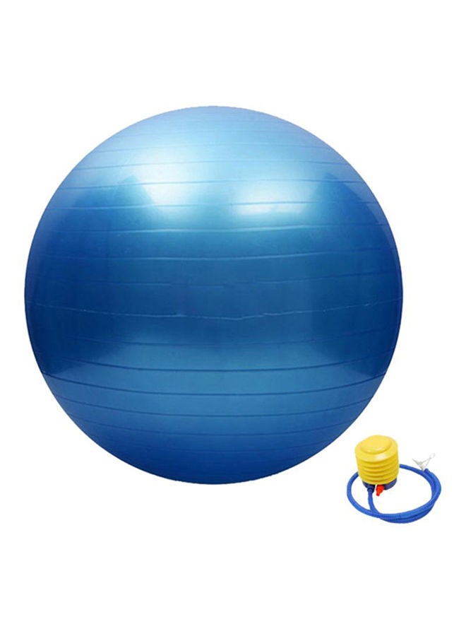 SkyLand Yoga Ball With Air Pump Blue/Yellow 75cm  - Image 2