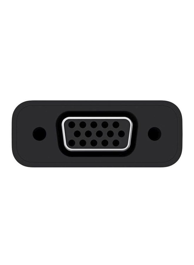 belkin - USB C To VGA Adapter USB 3.1 Type C To VGA Converter USB VGA Adapter For LapTop MoniTor MacBook And more Black Black - Image 1