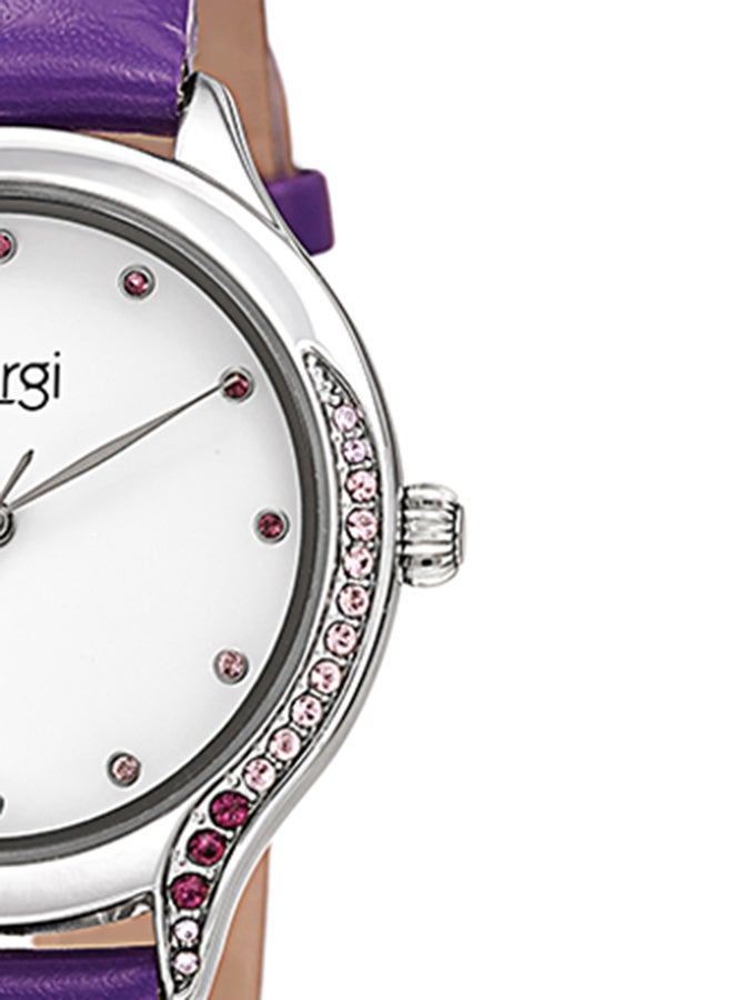 Burgi - Women's Leather Analog Watch BUR239PU - Image 1