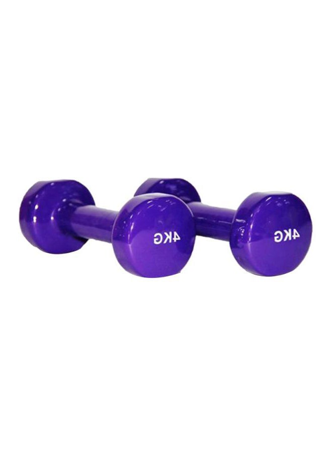 Sky Land Set Of 2 Classical Head Vinyl Dumbell 4kg - Image 4