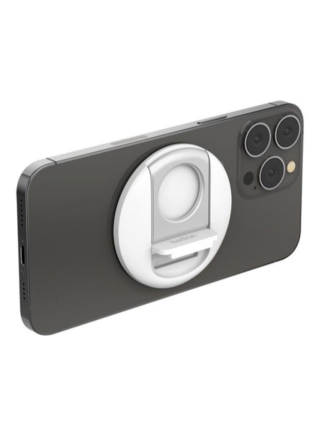 belkin - Mag Safe Continuity Camera Mount Turn To Webcam Compatible With Mac Book Pro Air IPhone 14 13 12 Silver - Image 1