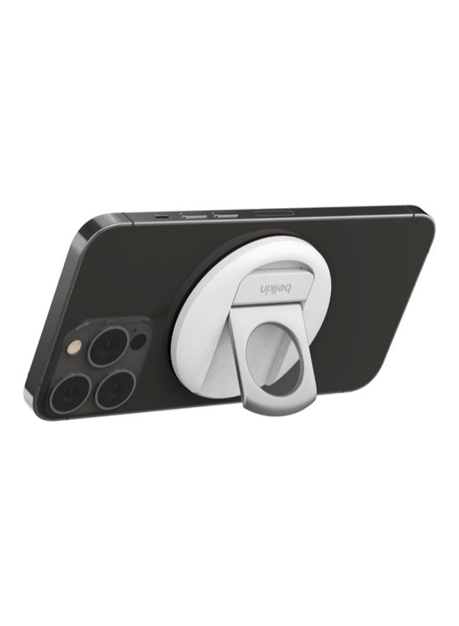 belkin - Mag Safe Continuity Camera Mount Turn To Webcam Compatible With Mac Book Pro Air IPhone 14 13 12 Silver - Image 1