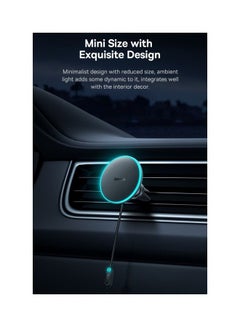 بيسوس شاحن Magsafe للسيارة بقدرة 15 وات، حامل سيارة لهاتف iPhone للشحن السريع اللاسلكي، حامل مغناطيسي للهاتف في السيارة لشاحن Magsafe مناسب لجهاز iPhone 15 Pro Max Plus 14 13 12 MagSafe  - Image 4