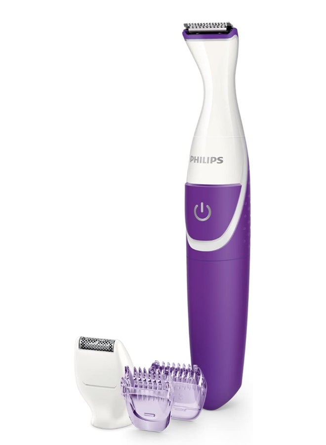 Philips - Essential Bikini Trimmer BRT383/15, Purple/White - Image 1