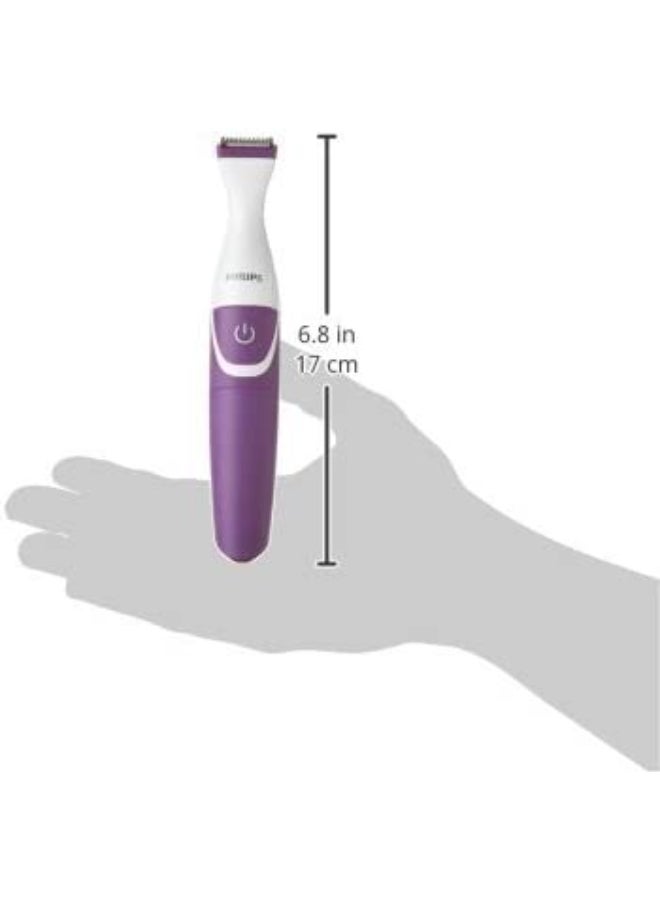 Philips - Essential Bikini Trimmer BRT383/15, Purple/White - Image 1