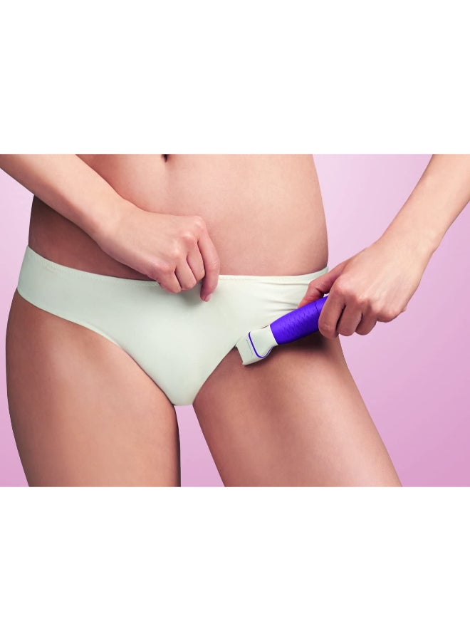 Philips - Essential Bikini Trimmer BRT383/15, Purple/White - Image 1